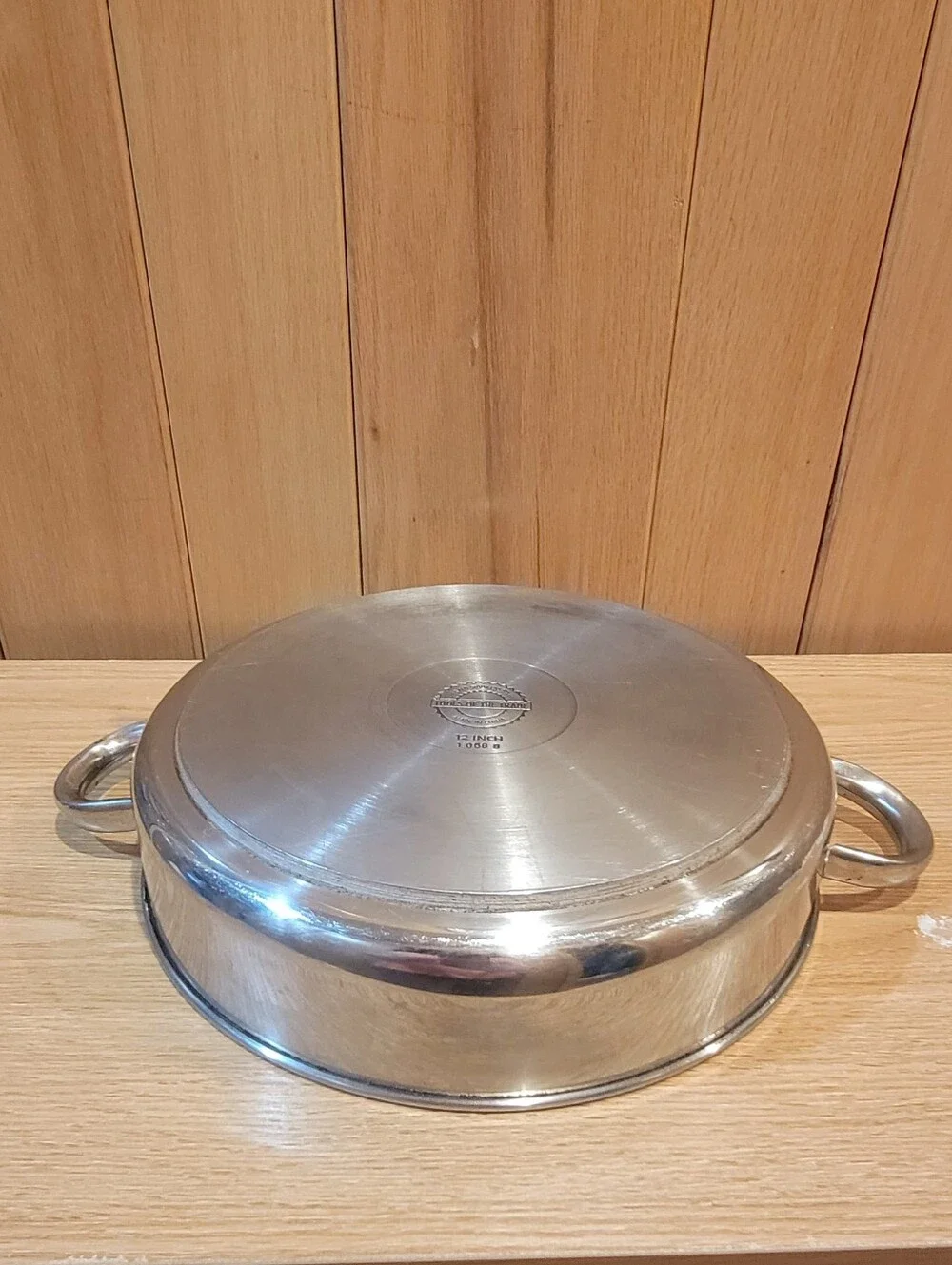 Tools of the Trade 12” Saute Stainless Steel SAUTE PAN 2 Handles